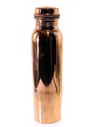 Пляшка мідна з кришкою що закручується (27х7х7 см)(900 мл.)
