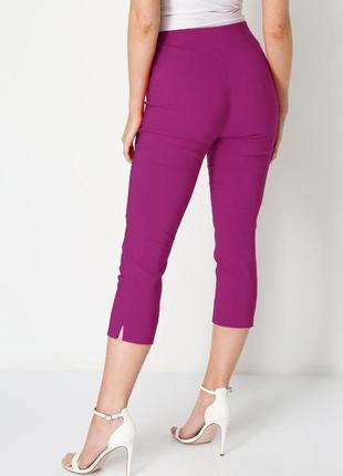 Новые пурпурные розовые фуксия укороченные стрейч-брюки брюки лосины бриджи капри roman2 фото