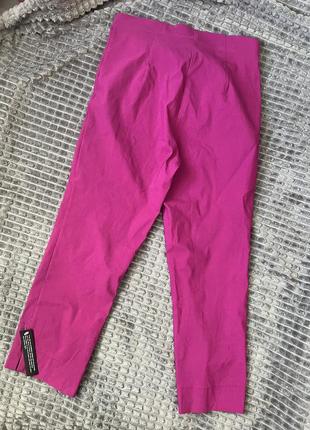 Новые пурпурные розовые фуксия укороченные стрейч-брюки брюки лосины бриджи капри roman4 фото