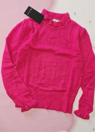 C&amp;a нежный свитер перфорация для девочки,4 фото
