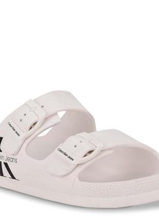 Нові шльопанці calvin klein (ck white slide) з американками 8us-12us