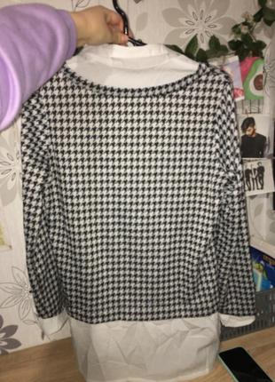 Твідова сорочка+светр,твидовая рубашка+свитер5 фото