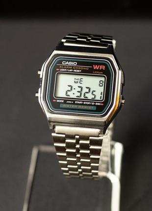 Наручные электронные часы casio retro silver f-91w (100201)