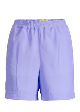 Женские шорты фиолетовые лиловые с карманами средней длинны4 фото