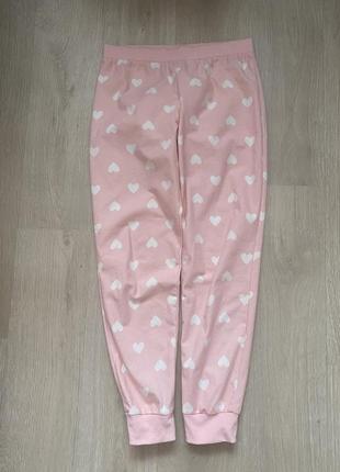 Штаны для дома пижама байка 11-12 лет розовые