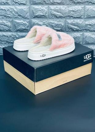 Женские комнатные тапочки ugg australia розовые тапочки7 фото