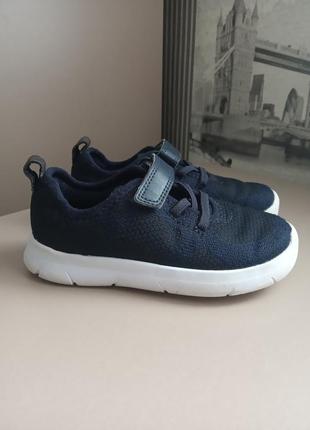 Кроссовки мокасины clarks (8 1/2 g /26 w) на мальчика текстиль