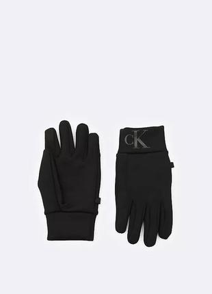 Нові рукавички calvin klein (ck neoprene monogram logo gloves) з америки s-m,l-xl