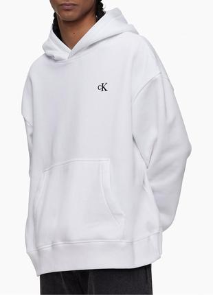 Нова кофта calvin klein худі (ck hoodie oversized white) з америкі l