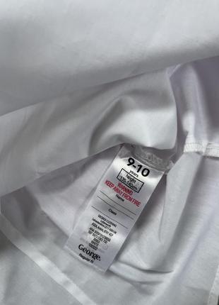 Новая белая рубашка на короткий рукав для девочки 9-10 и 11-12 лет george2 фото