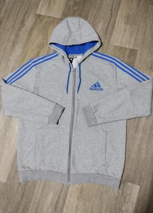 Мужское худи / adidas / кофта с капюшоном на молнии / толстовка / мужская одежда / чоловічий одяг /