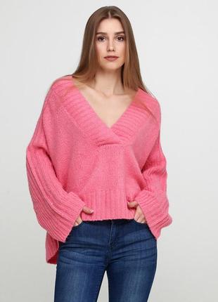Розовый свитер h&m