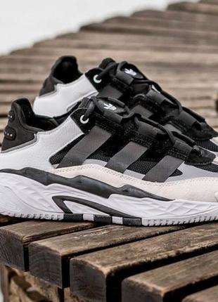 Кроссовки adidas niteball white\black7 фото