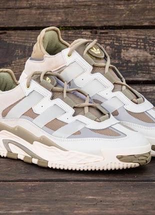 Кроссовки adidas niteball white\olive