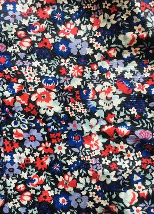 Летние брюки в цветочный принт3 фото
