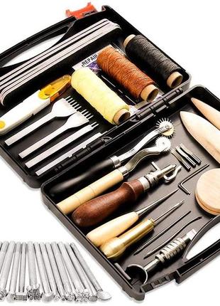 Набор инструментов для работы с кожаными изделиями 48 предметов