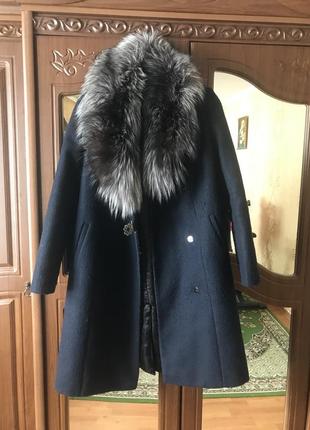 Пальто утепленное зимнее 52 размер1 фото