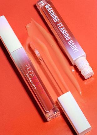 Блеск для губ для увеличения объема huda beauty silk balm spicy thermo plumping lip balm