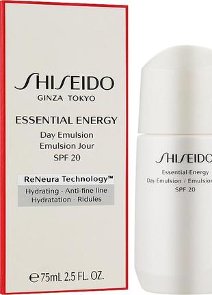 Увлажняющая эмульсия
shiseido essential energy day emulsion spf 20