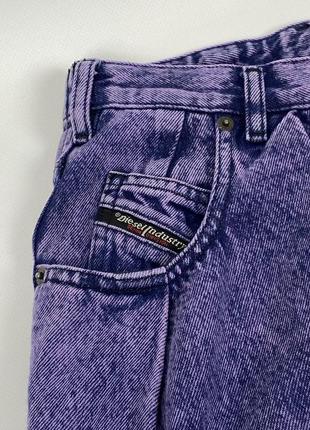 Мом джинсы diesel d-concias boyfriend regular waist mom оригинал широкие фиолетовые размер w26 - l303 фото