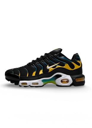 Чоловічі чорні  кросівки на весну в стилі nike air max plus  🆕 найк аир макс4 фото