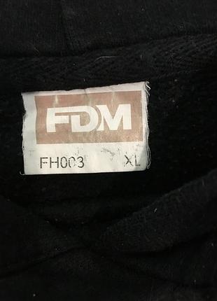 Кофта худі чоловіча/жіноча fdm чорного кольору 3