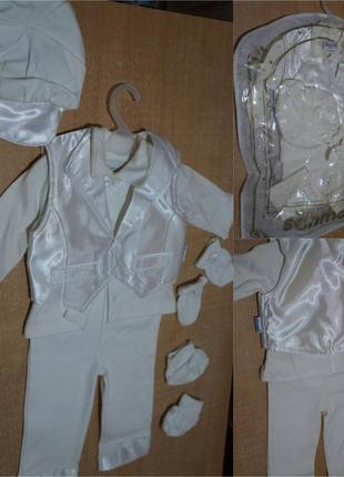 Праздничный набор для новорожденного 0-6 мес костюм