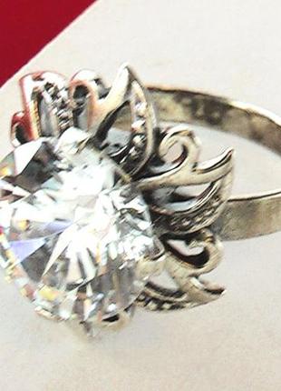 Кольцо перстень серебро 925 проба 5,96 грамма размер 16,5