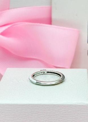 Каблеск кольцо колечко кольццо серебро пандора pandora silver s925 ale с биркой паве и белая эмаль6 фото