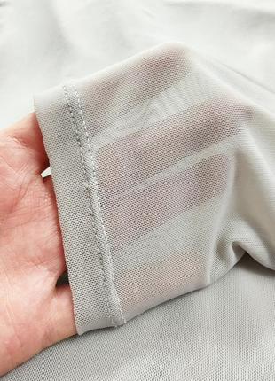 Базовый гольф сетка / водолазка сеточкой прозрачная блузка4 фото