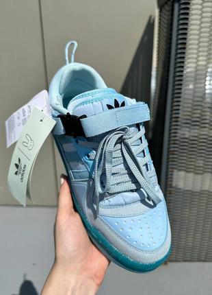 Кроссовки adidas forum x bad bunny blue tint3 фото