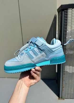 Кроссовки adidas forum x bad bunny blue tint7 фото