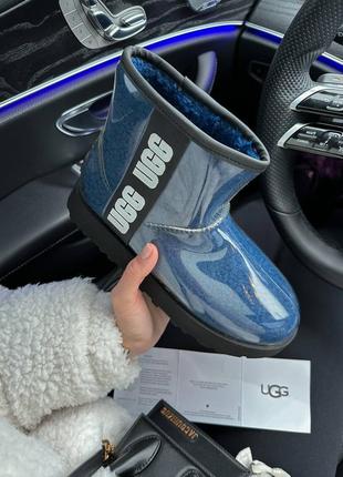 Уггі угги угг ugg classic mini clear blue3 фото