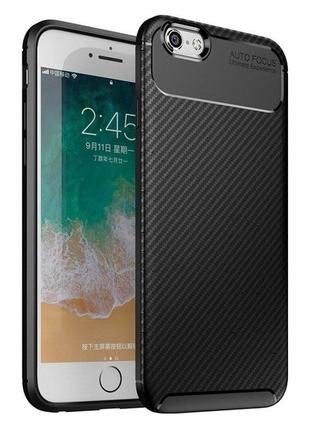 Чехол fiji ultimate carbon для apple iphone 6 / 6s противоударный бампер черный1 фото