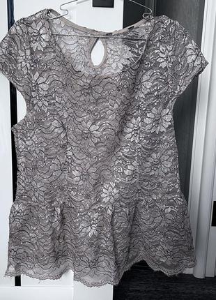 Блузка с баской / летняя праздничная блуза / кофта1 фото