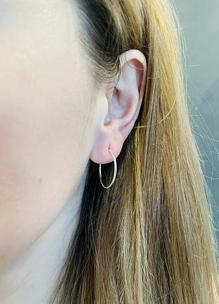 Срібні сережки конго 925 проба (серебро, срібло)