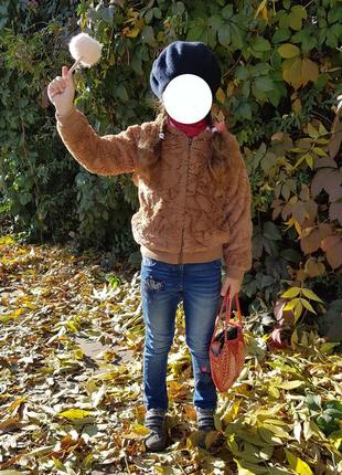 Мягкая лесенка меховая курточка pumpkin patch на модницу5 фото