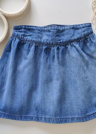 Джинсовая юбка свободного кроя артикул: 183161 фото