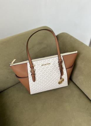 Сумка брендовая michael kors charlotte zip tote оригинал на подарок женщине/девочке3 фото