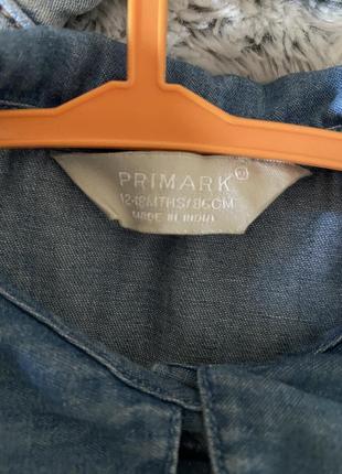 Джинсова сукня primark 12-18 місяців6 фото