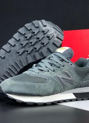 Чоловічі замшеві кросівки new balance 574 classic