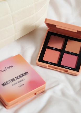 Палетка рум'ян maestro academy blush bouquet від topface