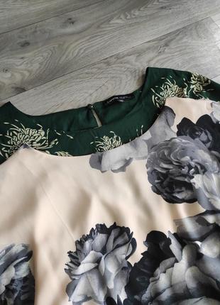 Шикарне нарядне легке літнє плаття футляр квіти7 фото
