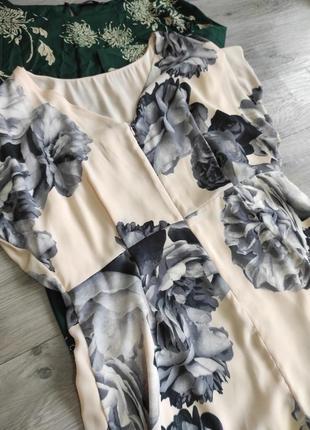 Шикарне нарядне легке літнє плаття футляр квіти8 фото