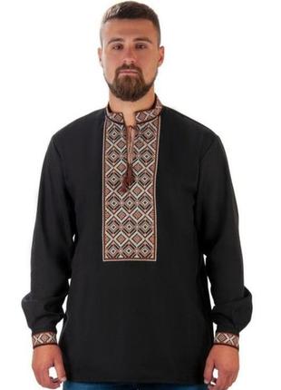 Вышиванка мужская. лён.