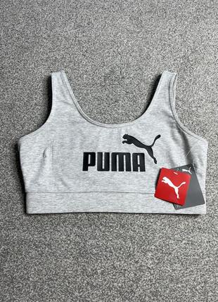 Сірий спортивний топ puma