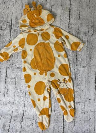 Велюровий чоловічок жираф