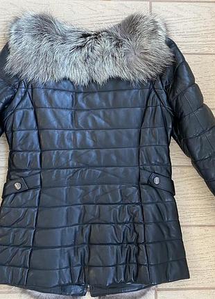 Продам кожаную куртку, жилетку