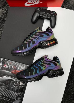 Мужские кроссовки nike air max plus black chameleon5 фото