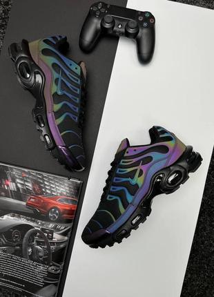 Мужские кроссовки nike air max plus black chameleon1 фото